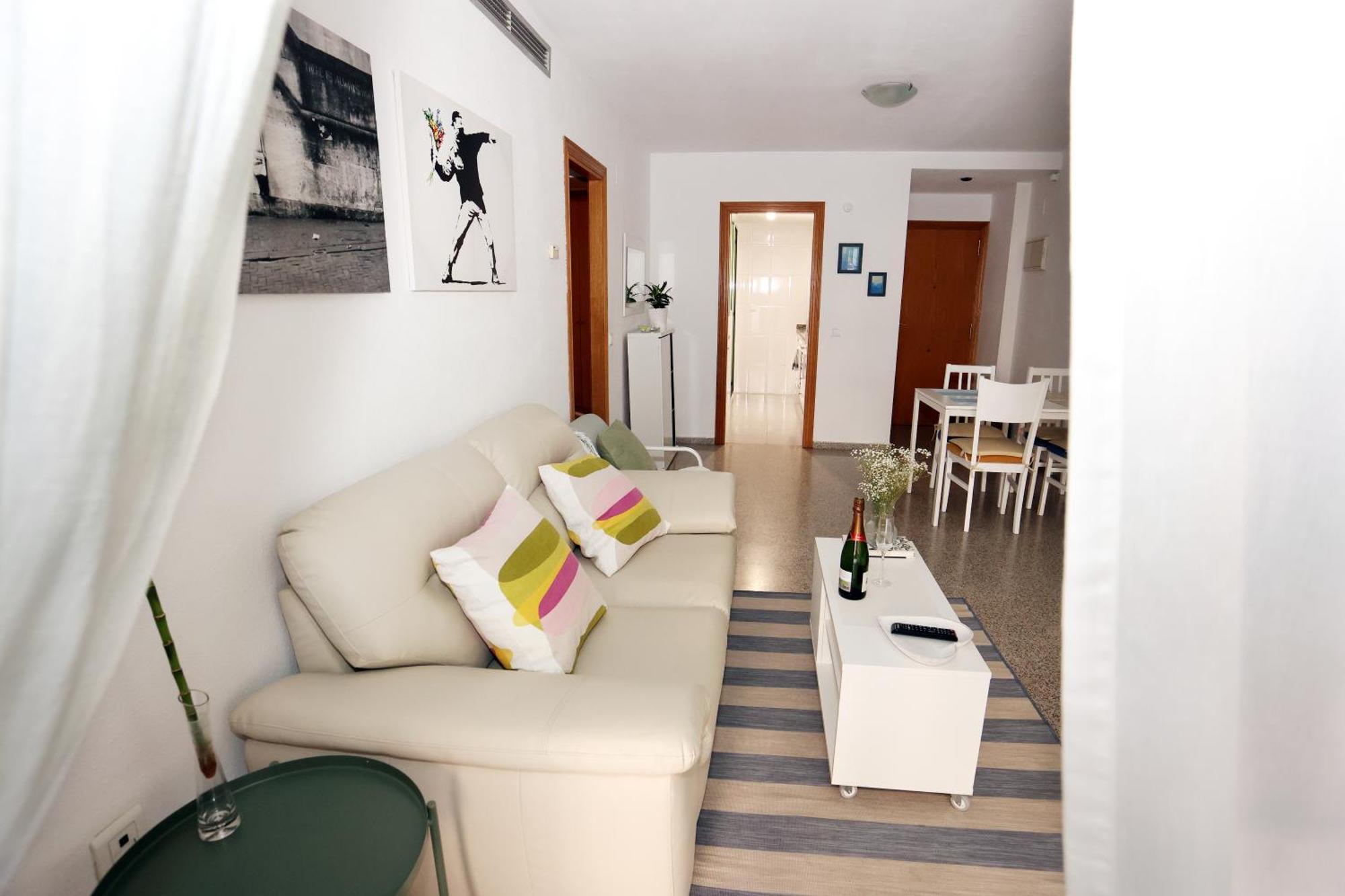 ולנסיה Apartamento Dos Habitaciones Primera Linea De Playa מראה חיצוני תמונה